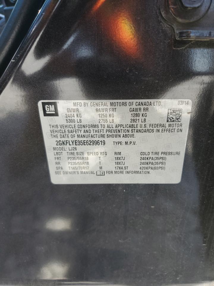 2014 GMC Terrain Slt VIN: 2GKFLYE35E6299619 Lot: 58736344