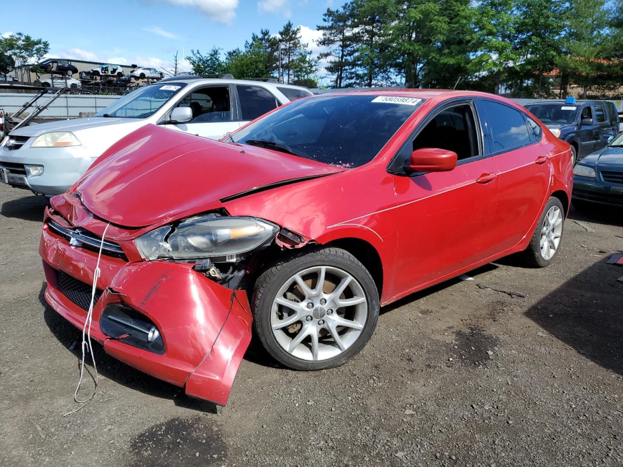 2013 Dodge Dart Sxt VIN: 1C3CDFBA0DD342609 Lot: 58059874