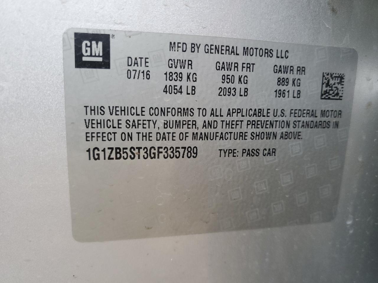 2016 Chevrolet Malibu - Image 12