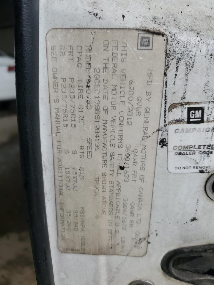 1995 Chevrolet Gmt-400 C1500 VIN: 2GCEC19S8S1284136 Lot: 59215134