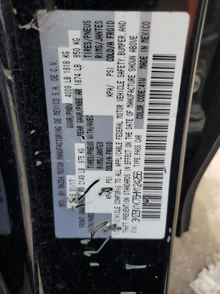 2017 Mazda 3 Sport VIN: 3MZBN1K76HM124256 Lot: 61023084