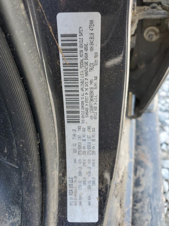 2019 Ram 1500 Big Horn/Lone Star VIN: 1C6SRFFT9KN839418 Lot: 65732634