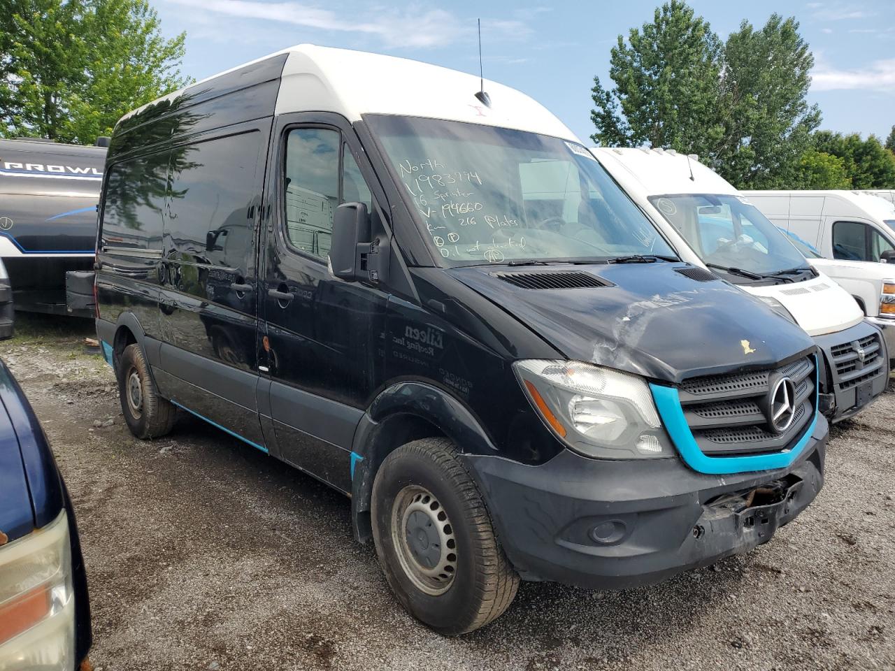 2016 Mercedes-Benz Sprinter 2500 VIN: WD3BE7DD6GP194660 Lot: 60074014