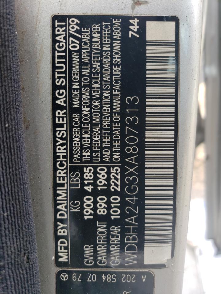 1999 Mercedes-Benz C 230 VIN: WDBHA24G3XA807313 Lot: 56479884