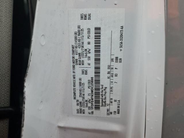 2021 FORD ECONOLINE E450 SUPER DUTY CUTAWAY VAN  