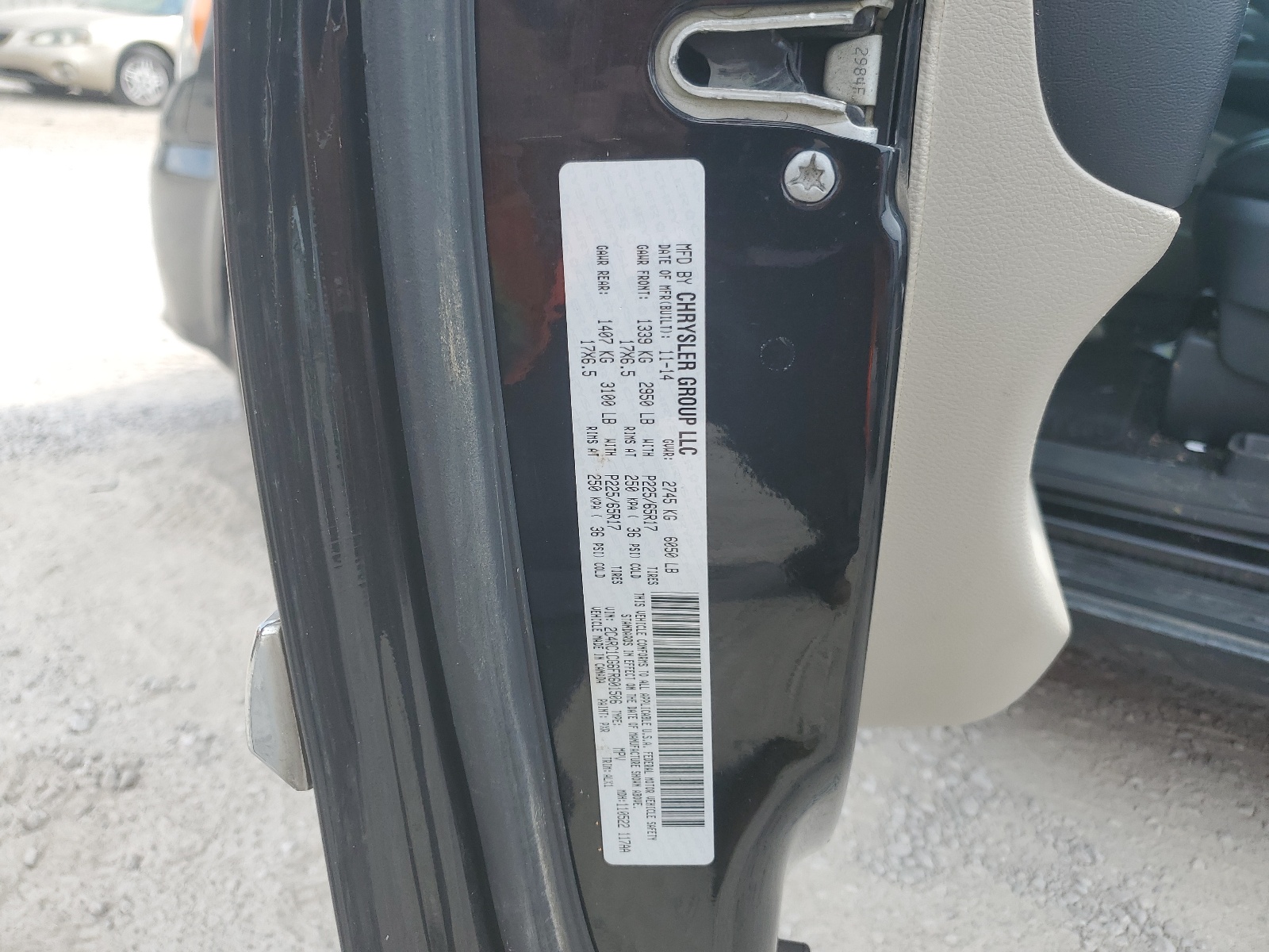 2C4RC1CG6FR601506 2015 Chrysler Town & Country Touring L