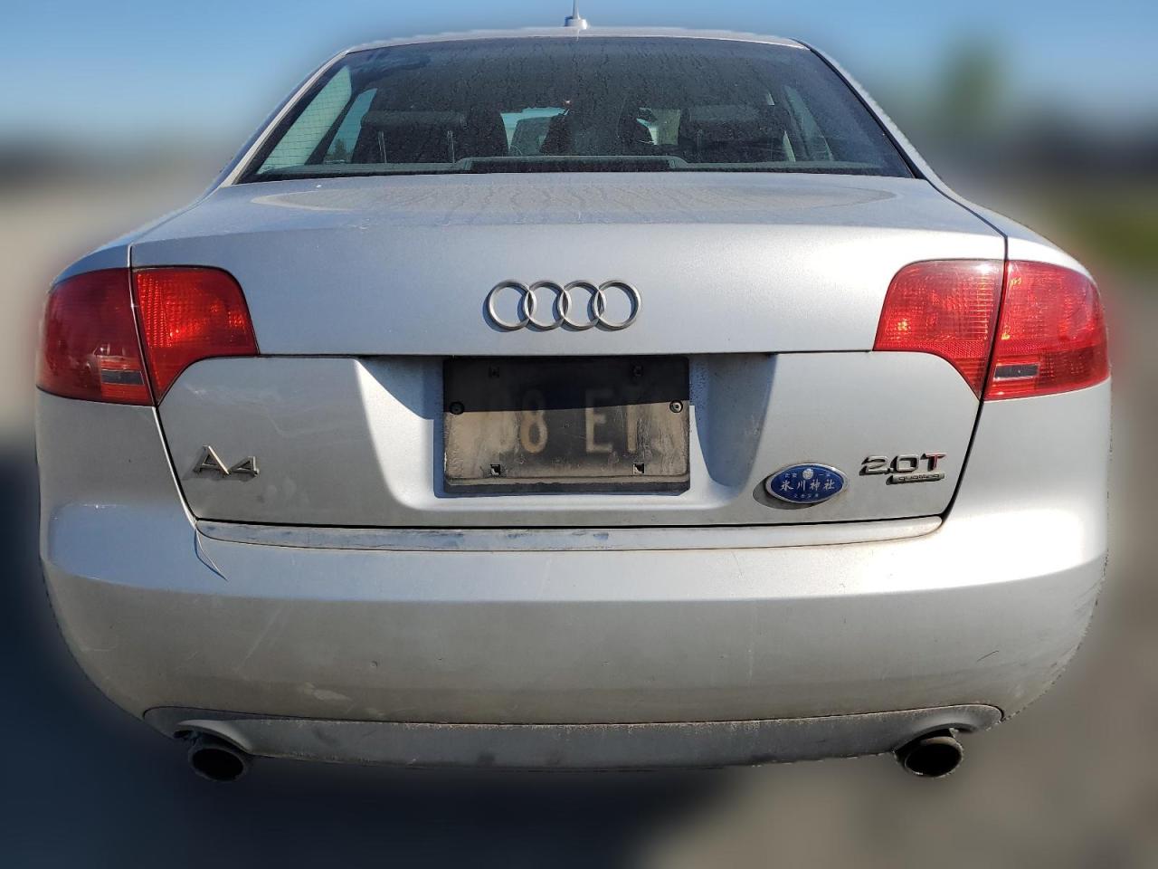 2006 Audi A4 2.0T Quattro VIN: WAUDF78E36A206096 Lot: 51106164