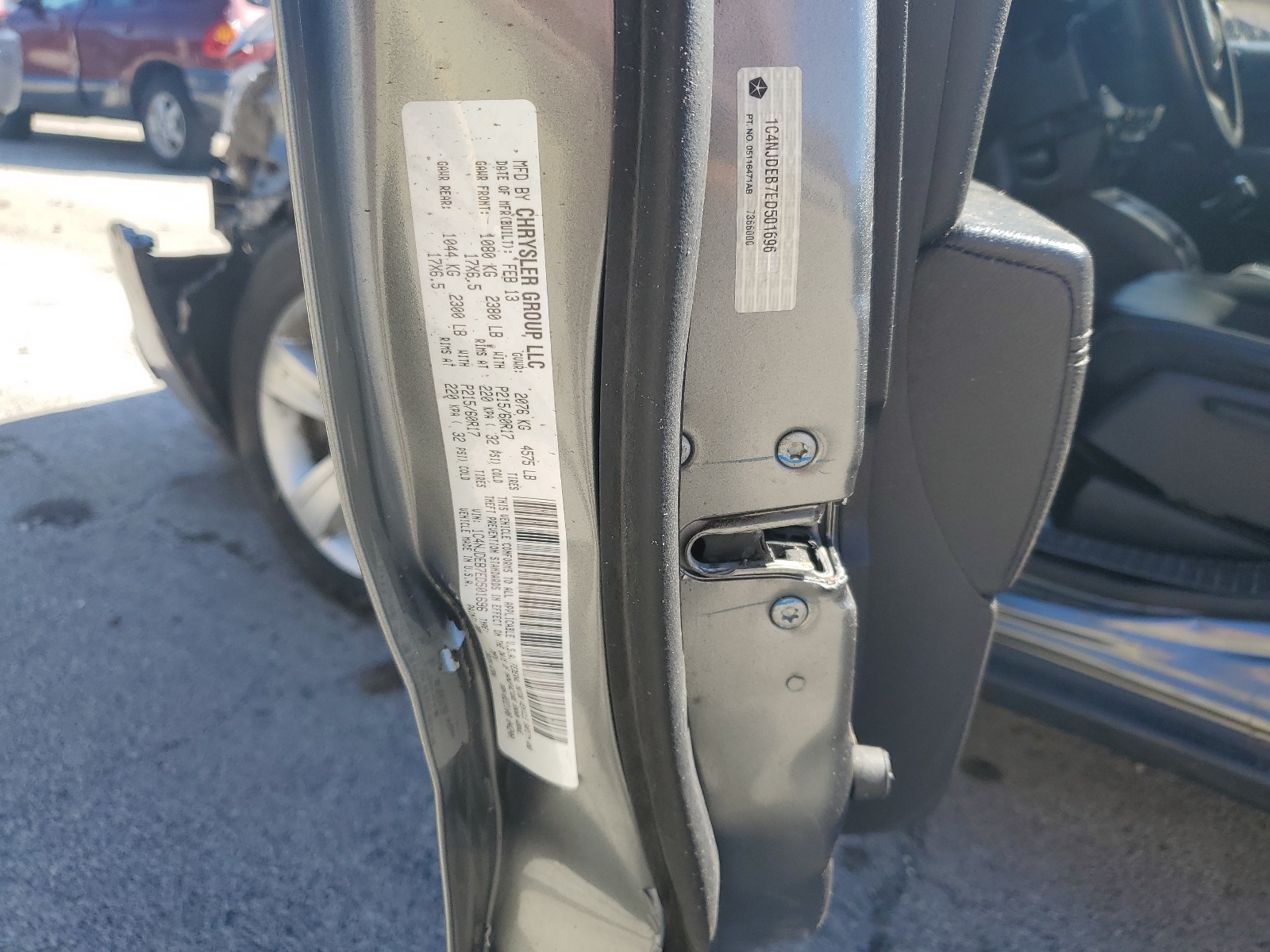 1C4NJDEB7ED501696 2014 Jeep Compass Latitude