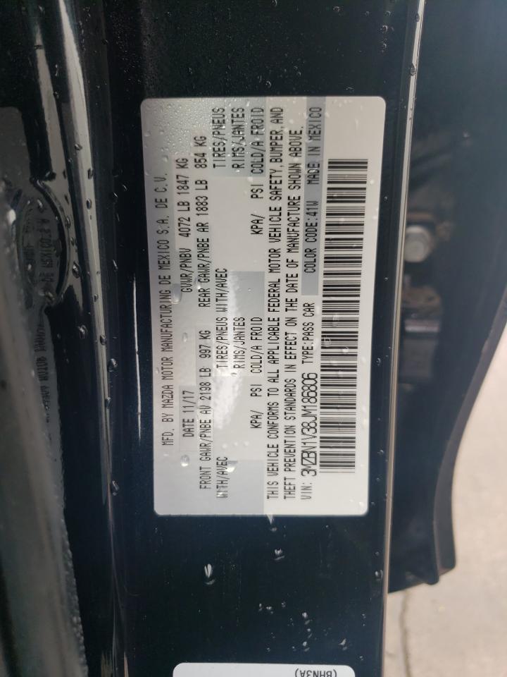 2018 Mazda 3 Touring VIN: 3MZBN1V38JM186806 Lot: 59238994