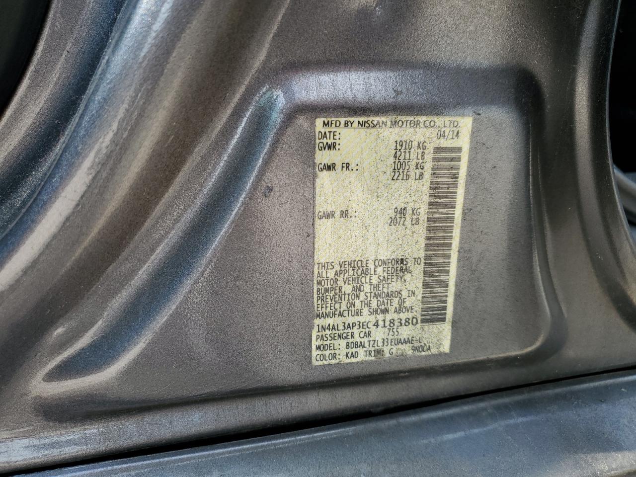 2014 Nissan Altima - Image 13