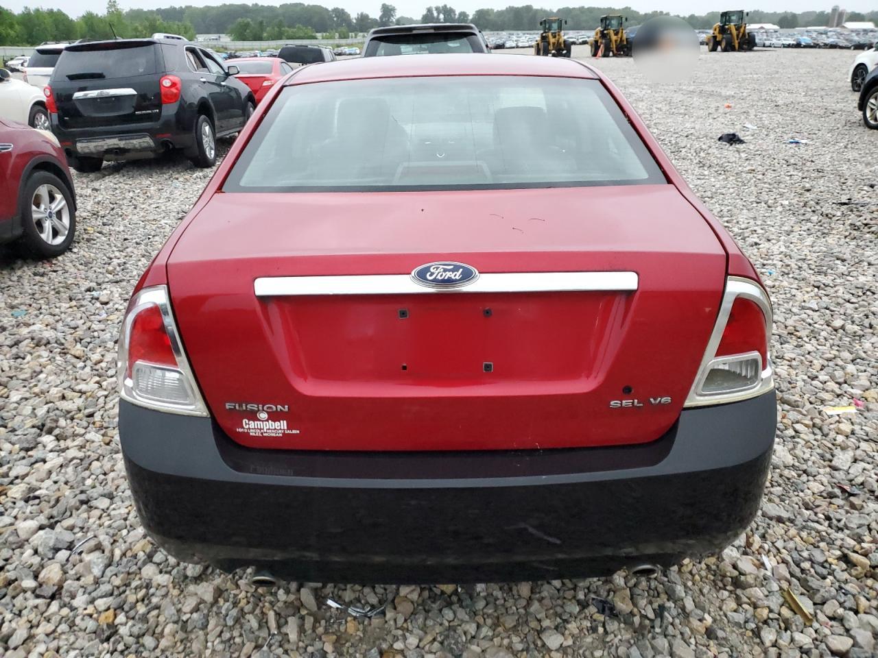 2006 Ford Fusion Sel VIN: 3FAHP08116R158731 Lot: 60147584