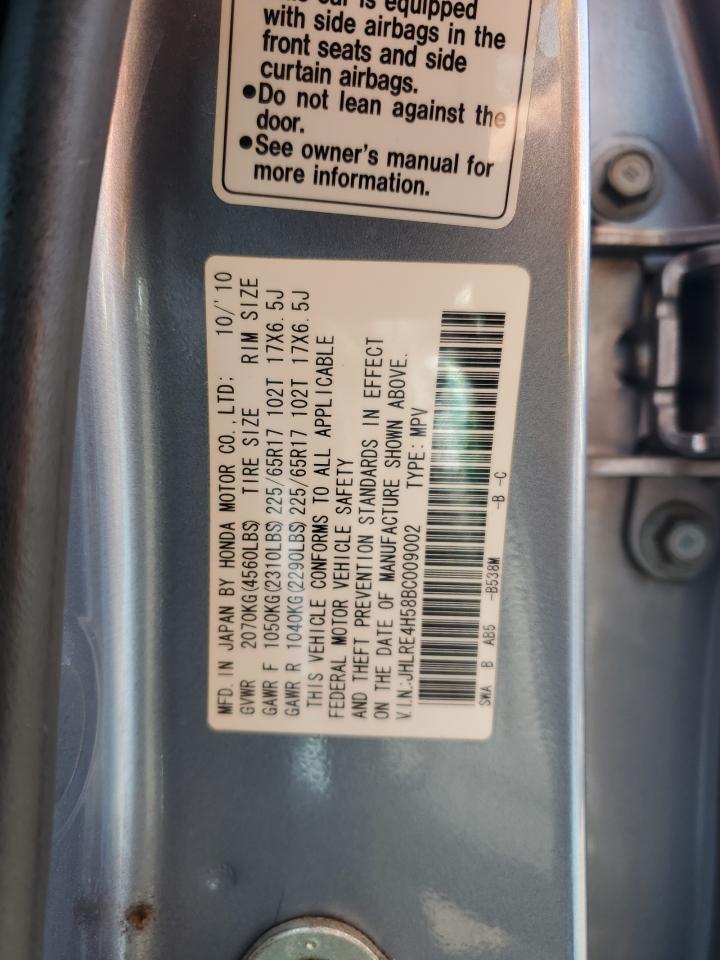 2011 Honda Cr-V Ex VIN: JHLRE4H58BC009002 Lot: 59739254