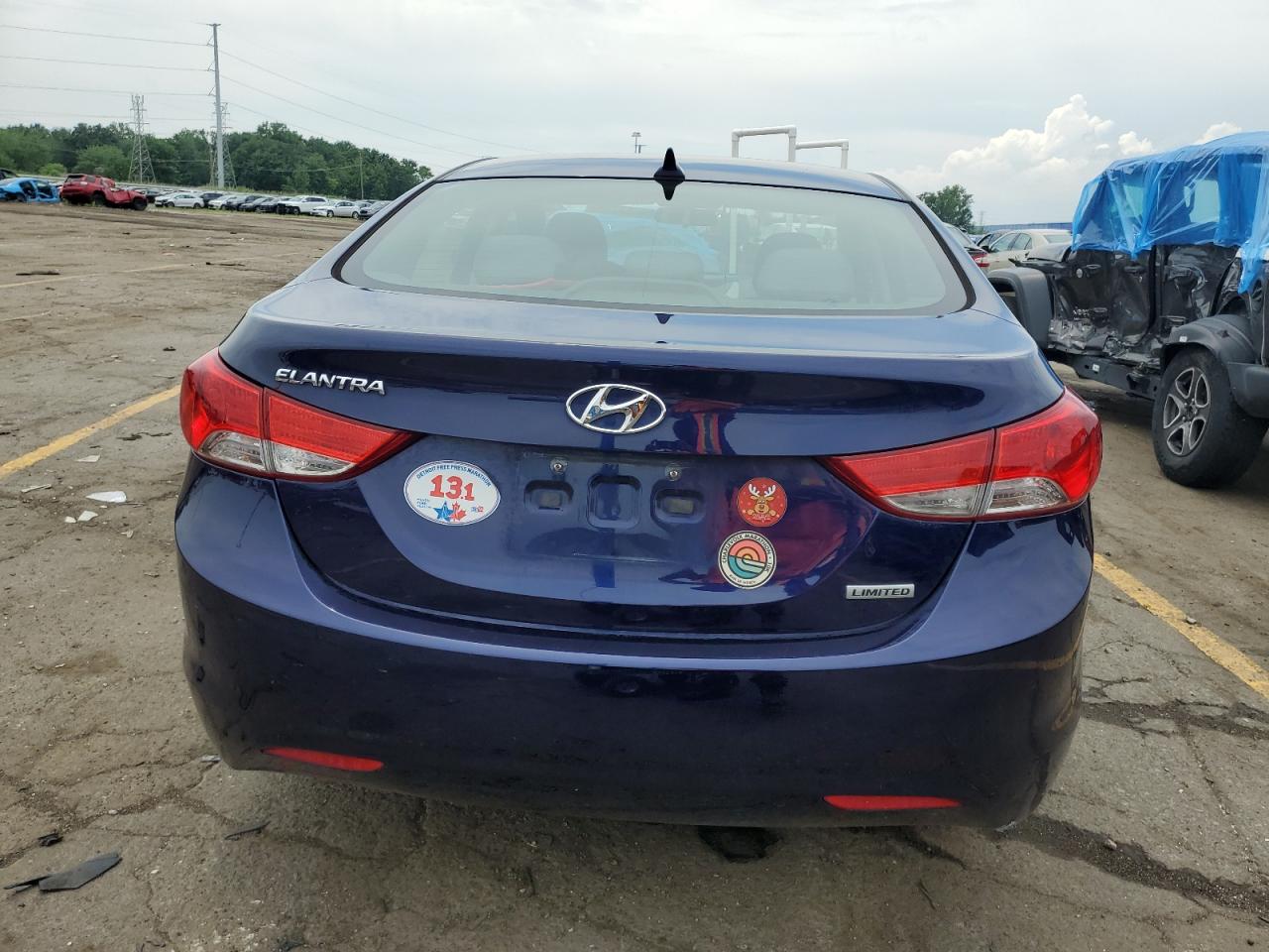 2013 Hyundai Elantra Gls VIN: 5NPDH4AE2DH412134 Lot: 59162254