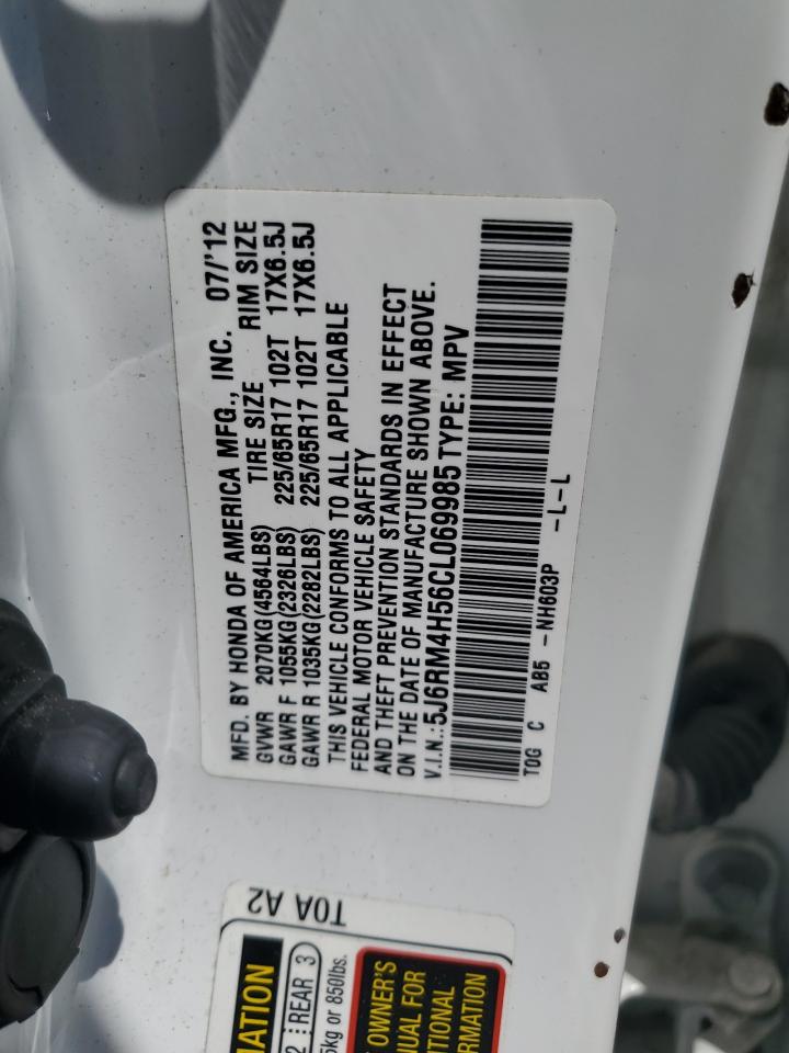 2012 Honda Cr-V Ex VIN: 5J6RM4H56CL069985 Lot: 60630544