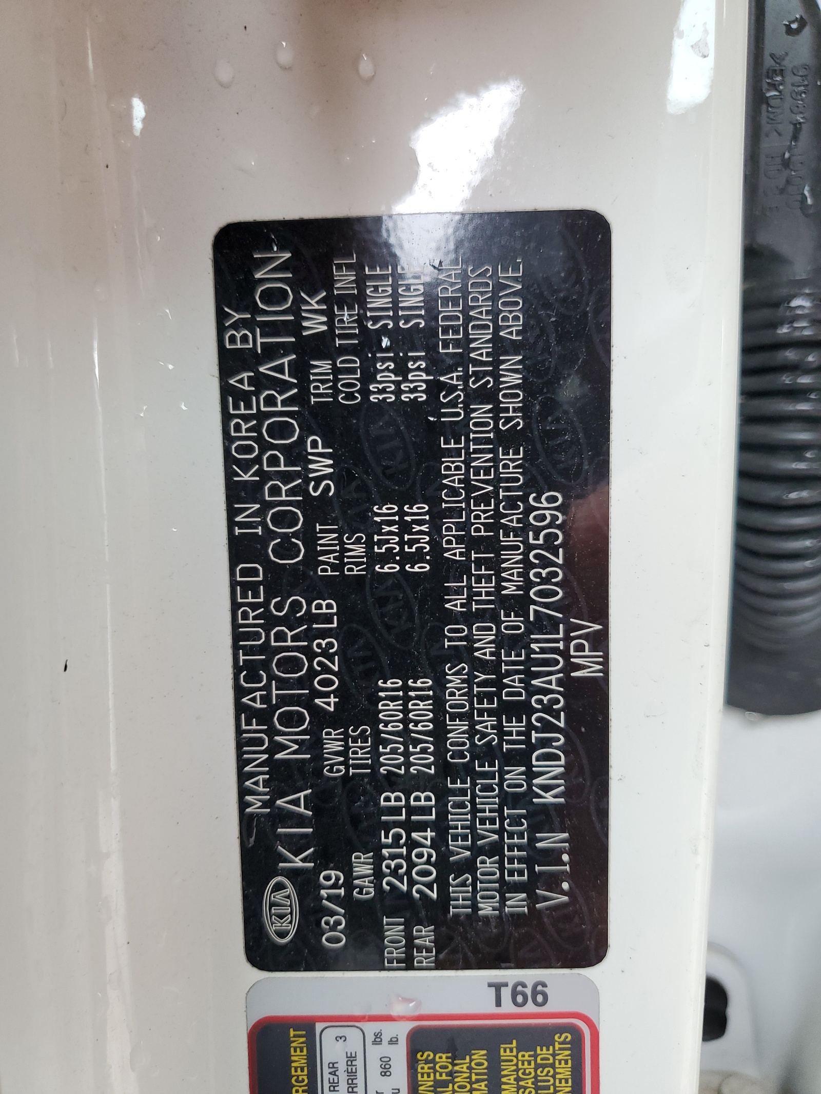 KNDJ23AU1L7032596 2020 Kia Soul Lx