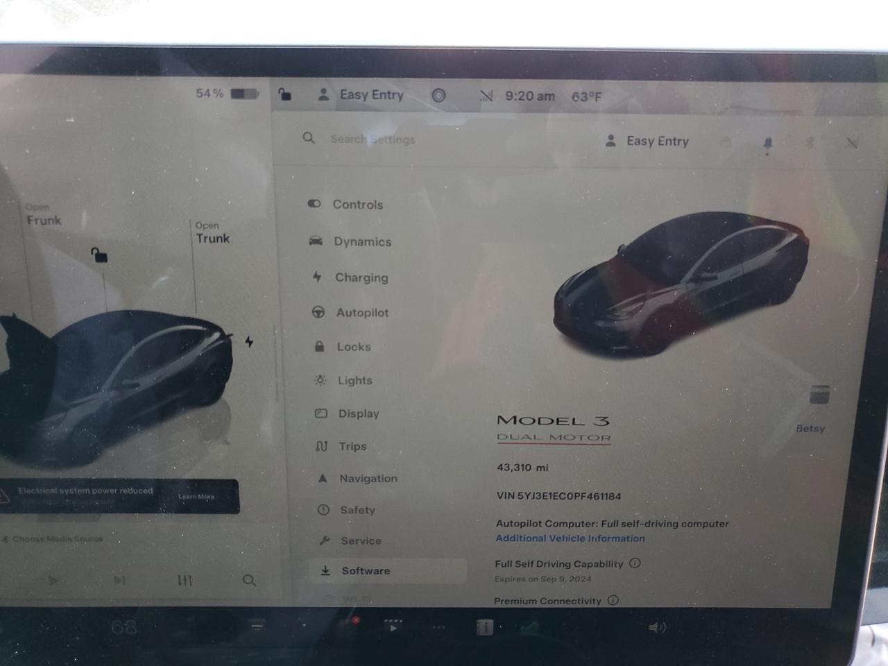 5YJ3E1EC0PF461184 2023 Tesla Model 3