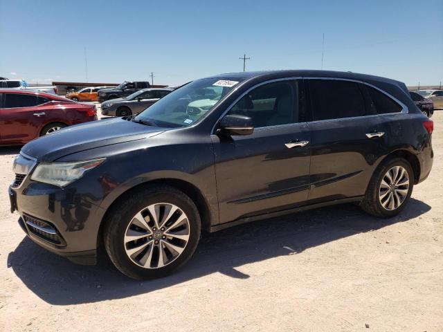 2016 Acura Mdx Technology за продажба в Andrews, TX - Hail