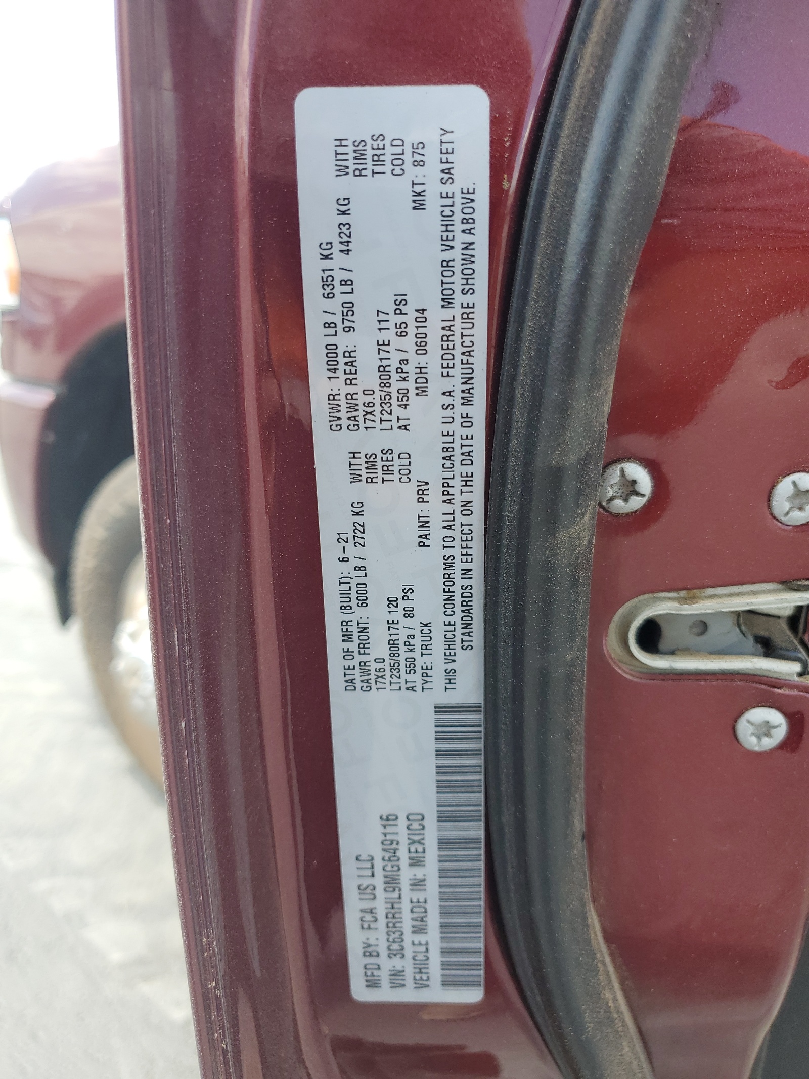 3C63RRHL9MG649116 2021 Ram 3500 Big Horn