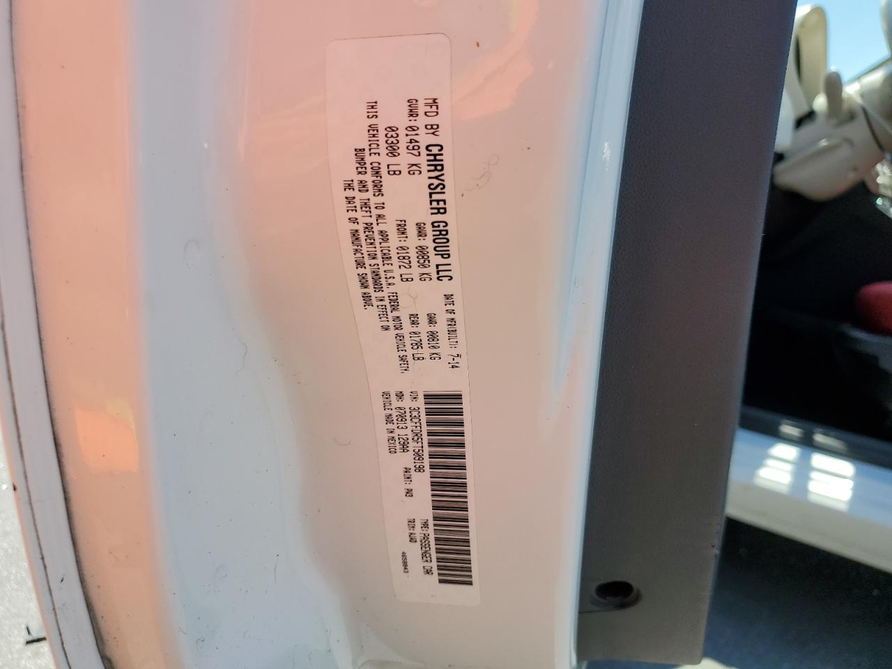 2015 Fiat 500 Pop VIN: 3C3CFFDR5FT509198 Lot: 57090914