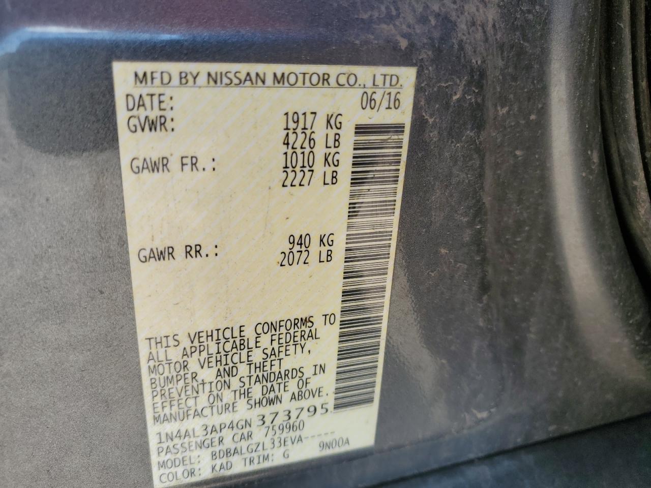 2016 Nissan Altima - Image 13