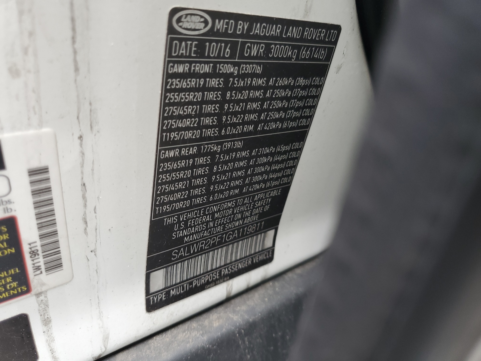 SALWR2PF1GA119811 2016 Land Rover Range Rover Sport Hse