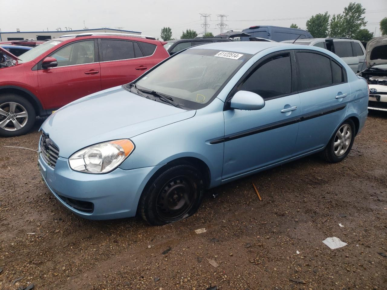 2008 Hyundai Accent Gls للبيع في Elgin، IL - Front End