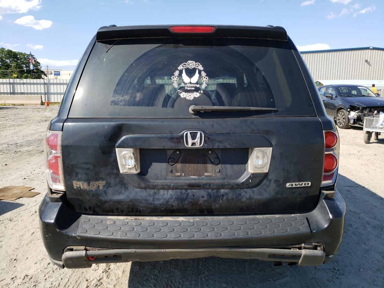 2006 Honda Pilot Ex VIN: 2HKYF18506H546168 Lot: 58277574