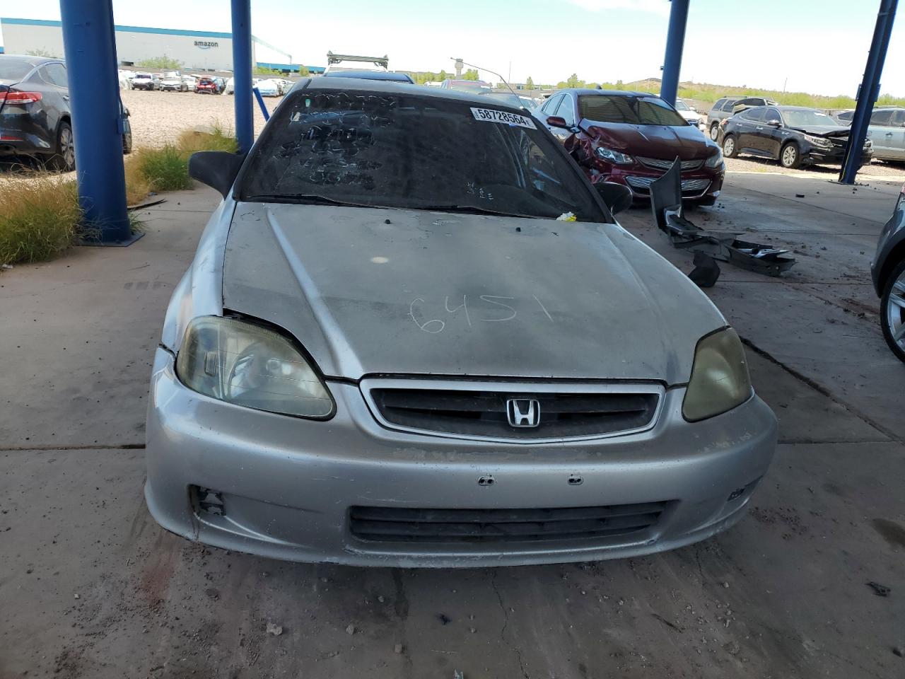 1999 Honda Civic Dx VIN: 1HGEJ6125XL086017 Lot: 58728564