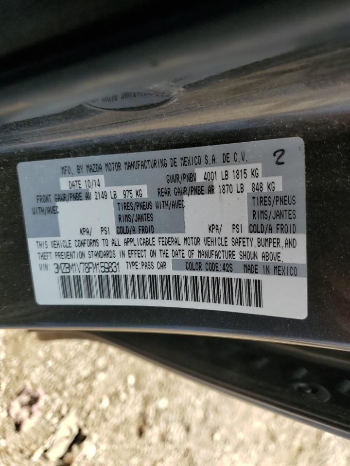 2015 Mazda 3 Touring VIN: 3MZBM1V78FM159831 Lot: 58612144