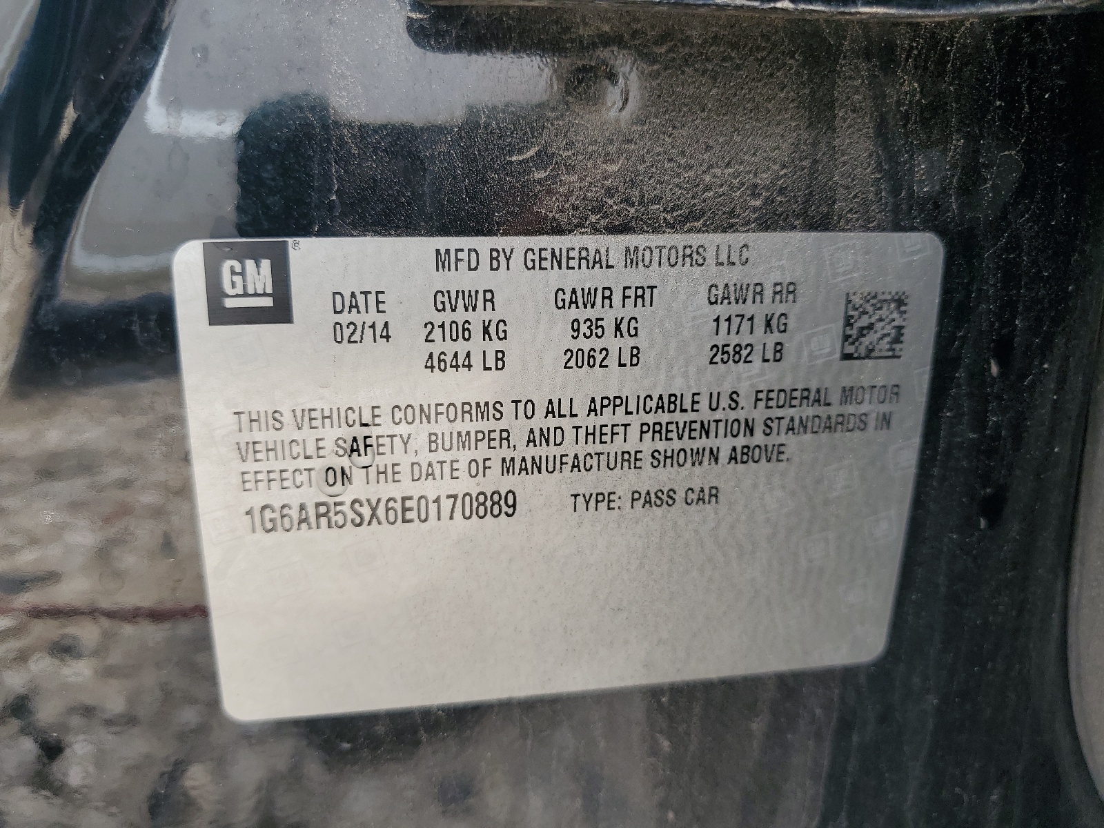 1G6AR5SX6E0170889 2014 Cadillac Cts Luxury Collection