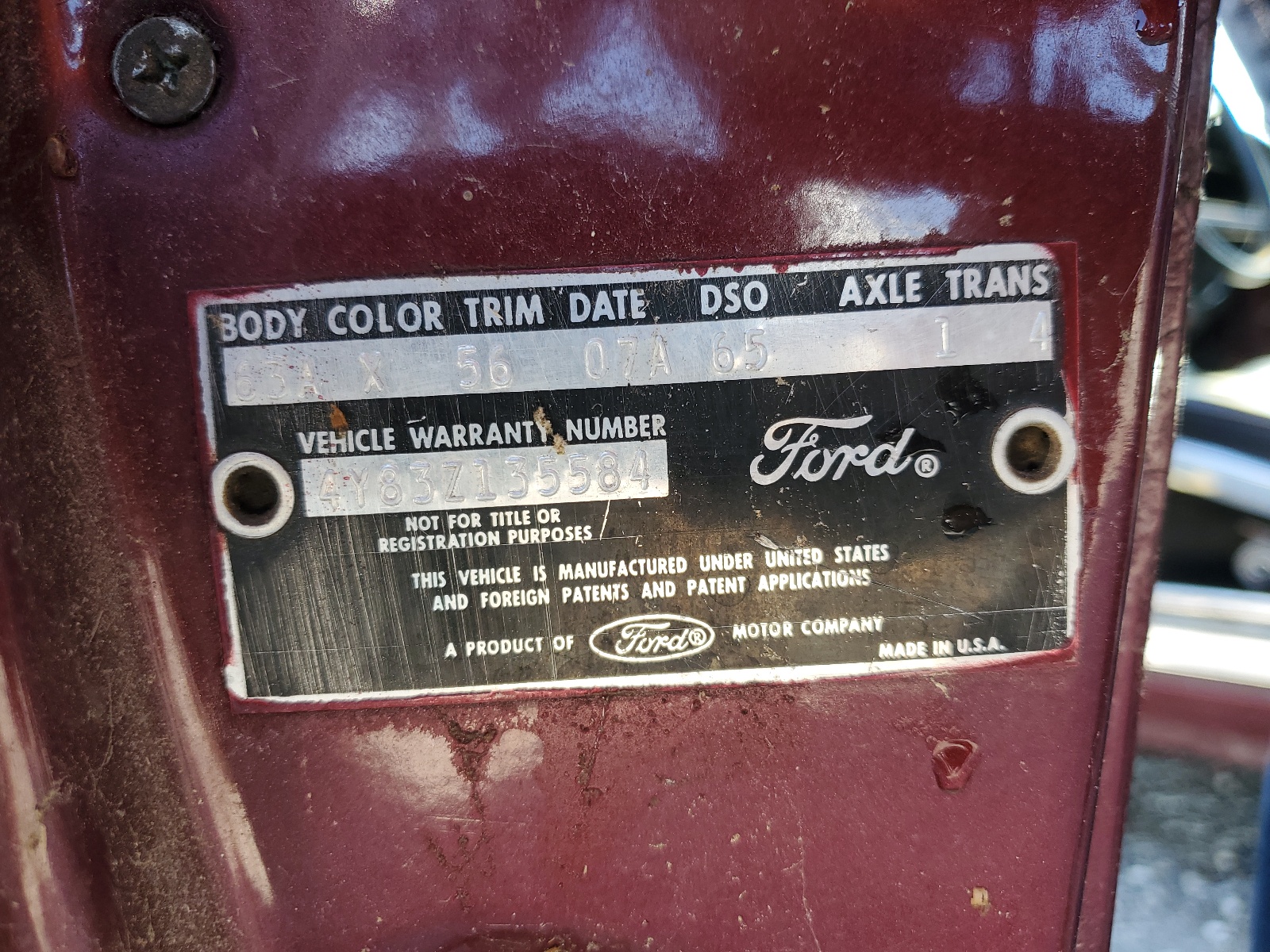 4Y83Z135584 1964 Ford Thunderbir