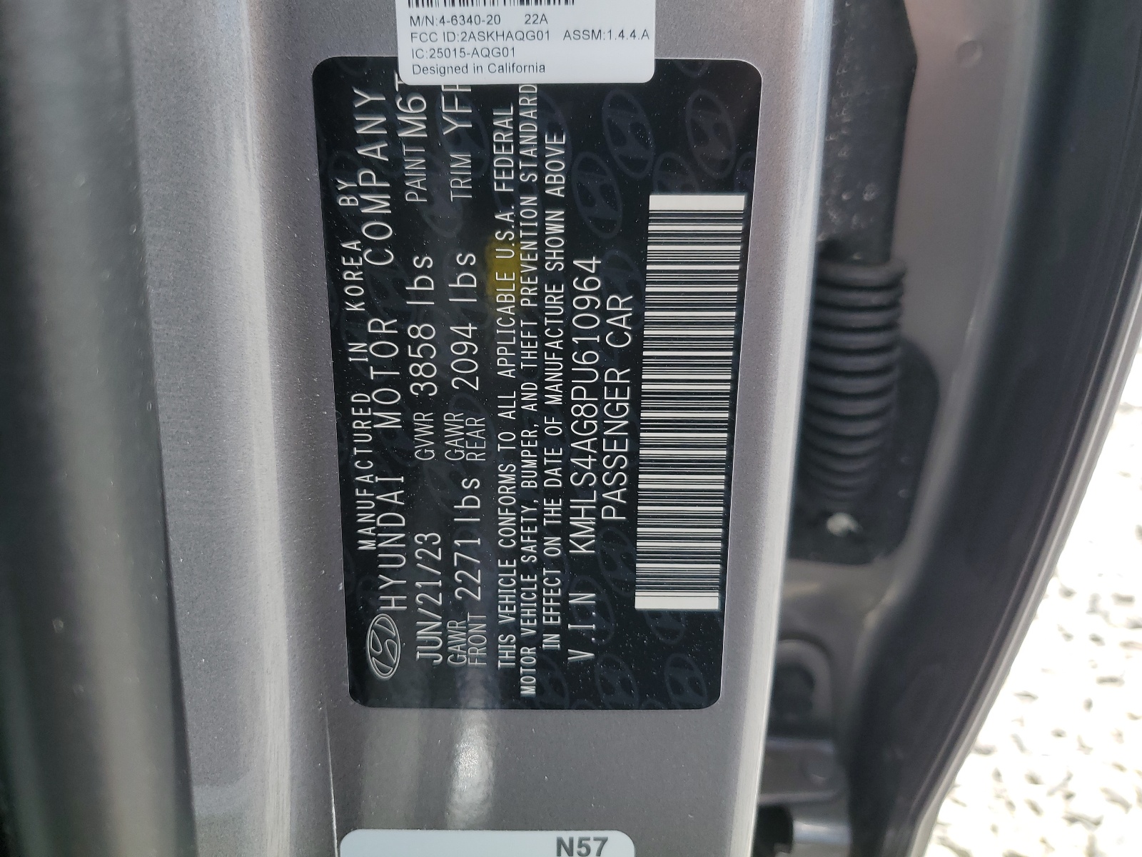 KMHLS4AG8PU610964 2023 Hyundai Elantra Sel