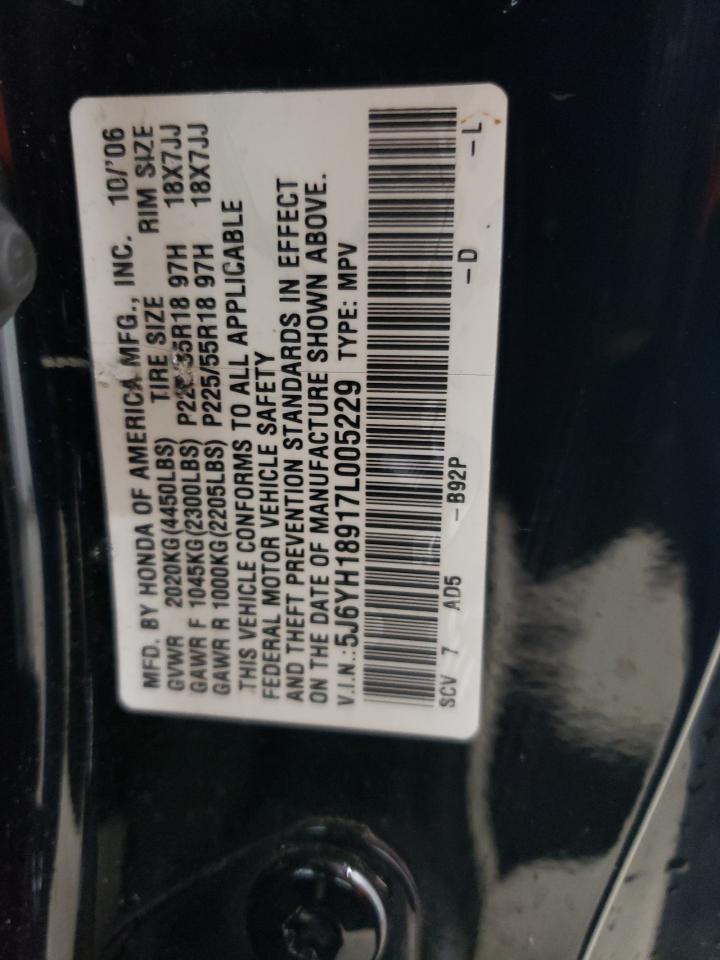 2007 Honda Element Sc VIN: 5J6YH18917L005229 Lot: 61042504