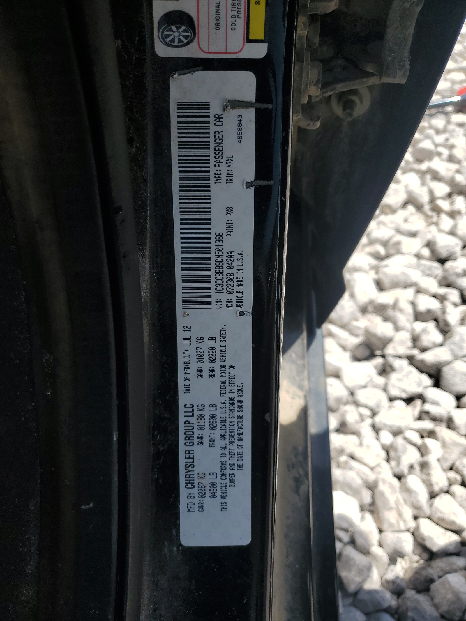 1C3CCBBB9DN501366 2013 Chrysler 200 Touring