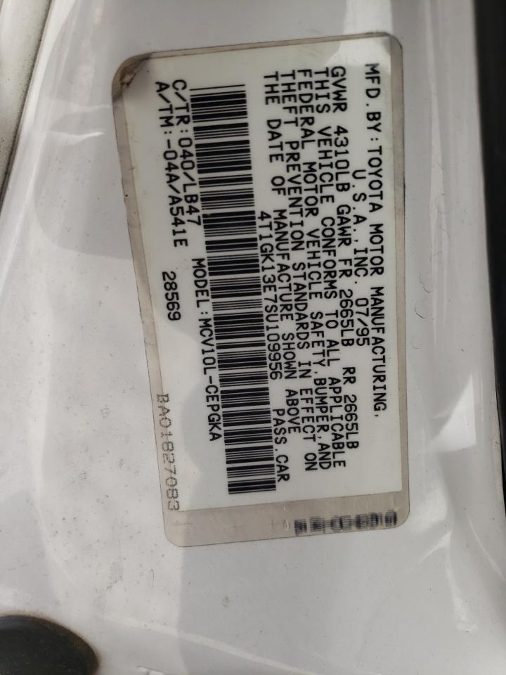 1995 Toyota Camry Xle VIN: 4T1GK13E7SU109956 Lot: 60388724