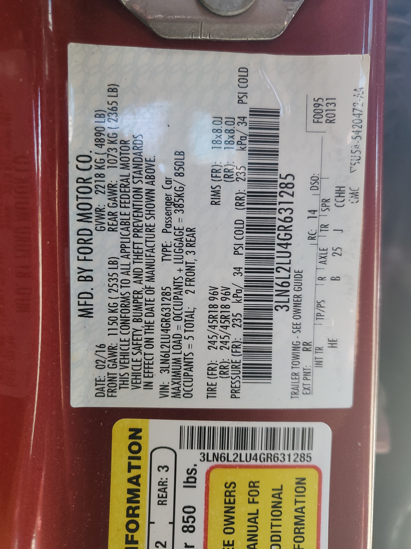 3LN6L2LU4GR631285 2016 Lincoln Mkz Hybrid