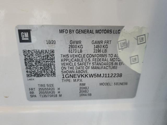 1GNEVKKW5MJ112238 Chevrolet Traverse P 15