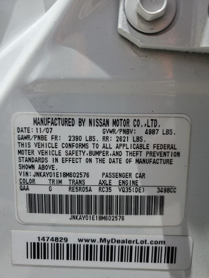 JNKAY01E18M602576 2008 Infiniti M35 Base