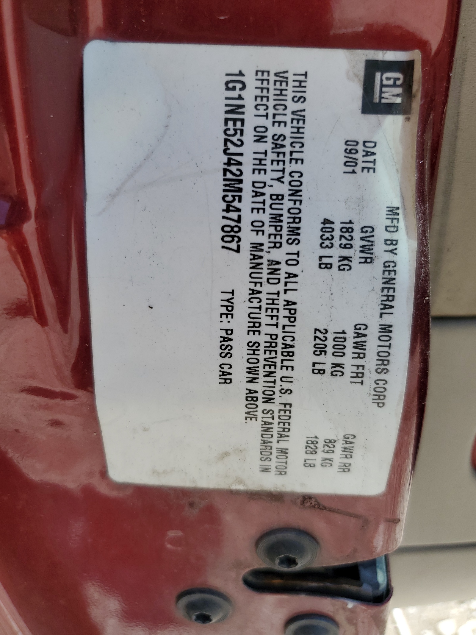 1G1NE52J42M547867 2002 Chevrolet Malibu Ls