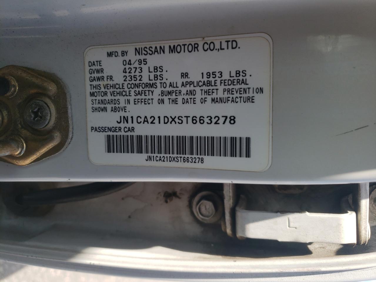 JN1CA21DXST663278 1995 Nissan Maxima Gle