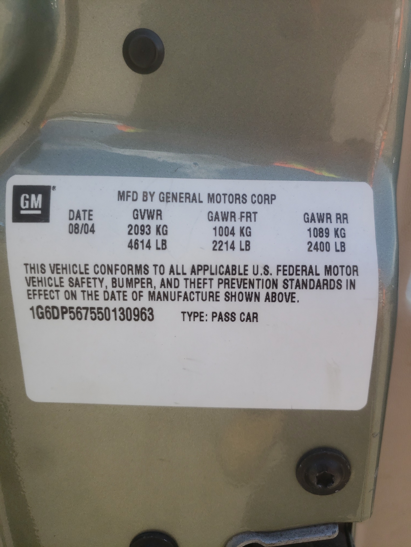 1G6DP567550130963 2005 Cadillac Cts Hi Feature V6