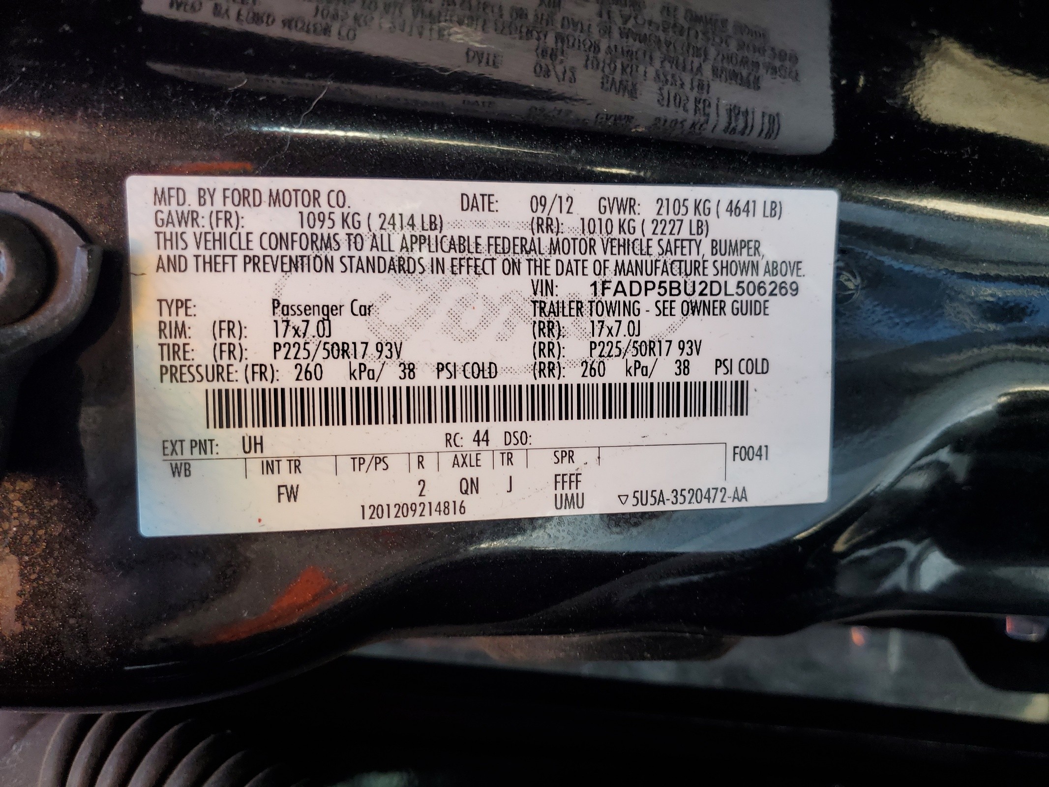 1FADP5BU2DL506269 2013 Ford C-Max Sel