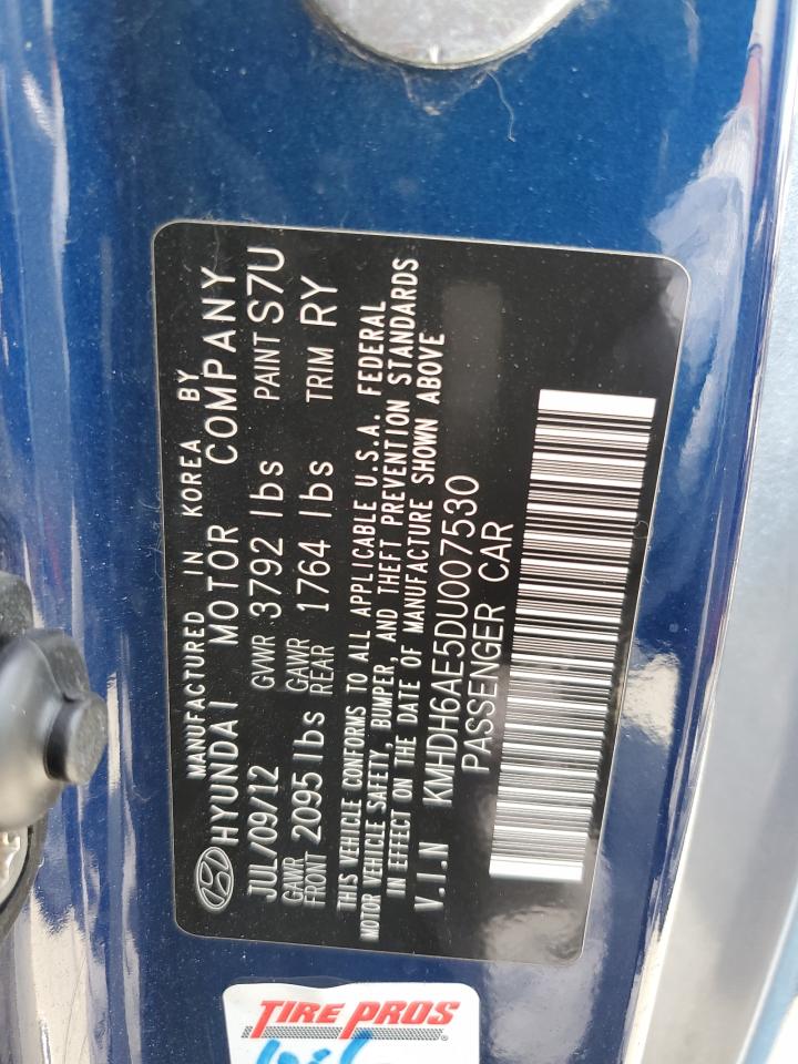 2013 Hyundai Elantra Coupe Gs VIN: KMHDH6AE5DU007530 Lot: 57352114