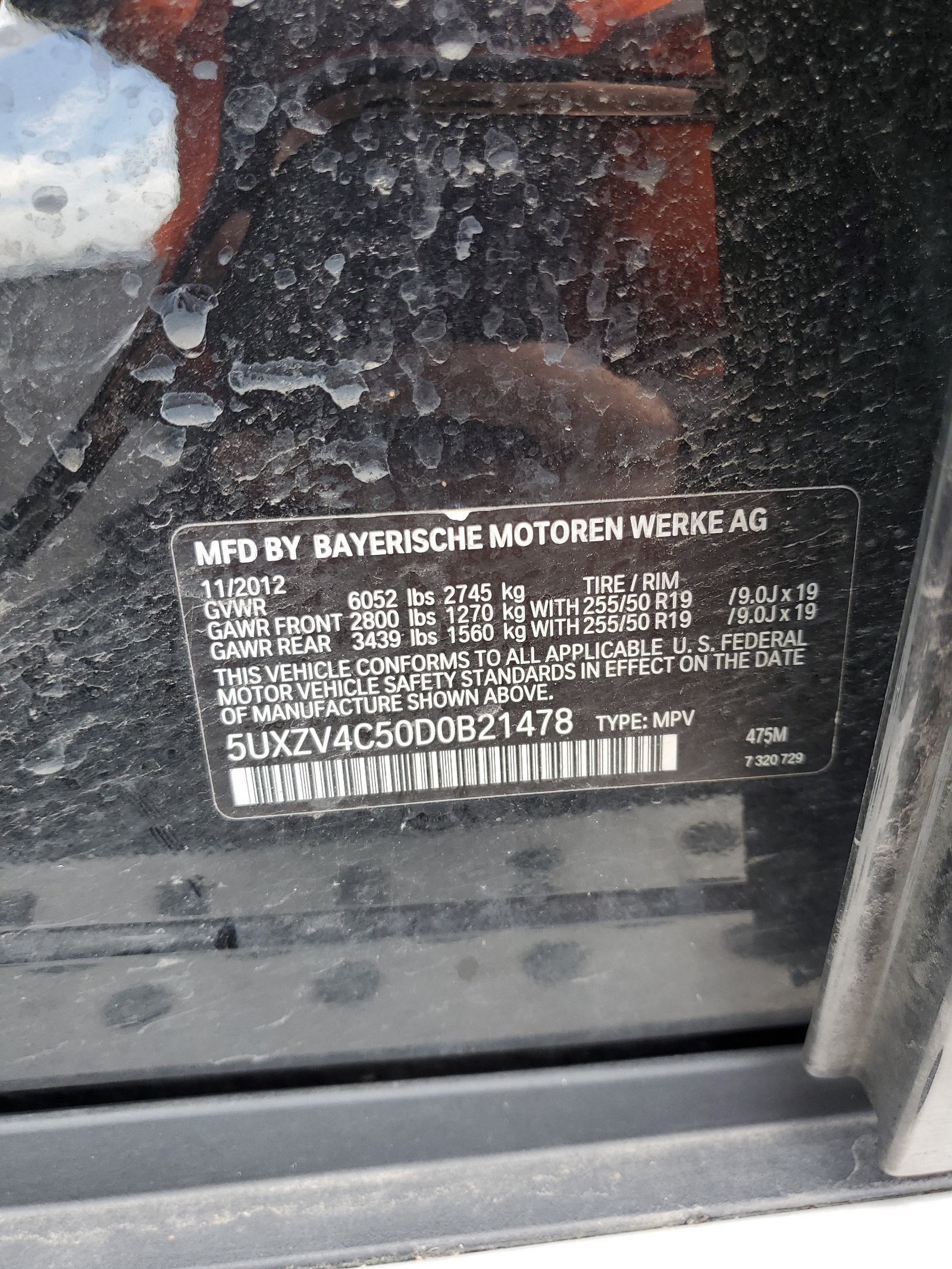 5UXZV4C50D0B21478 2013 BMW X5 xDrive35I