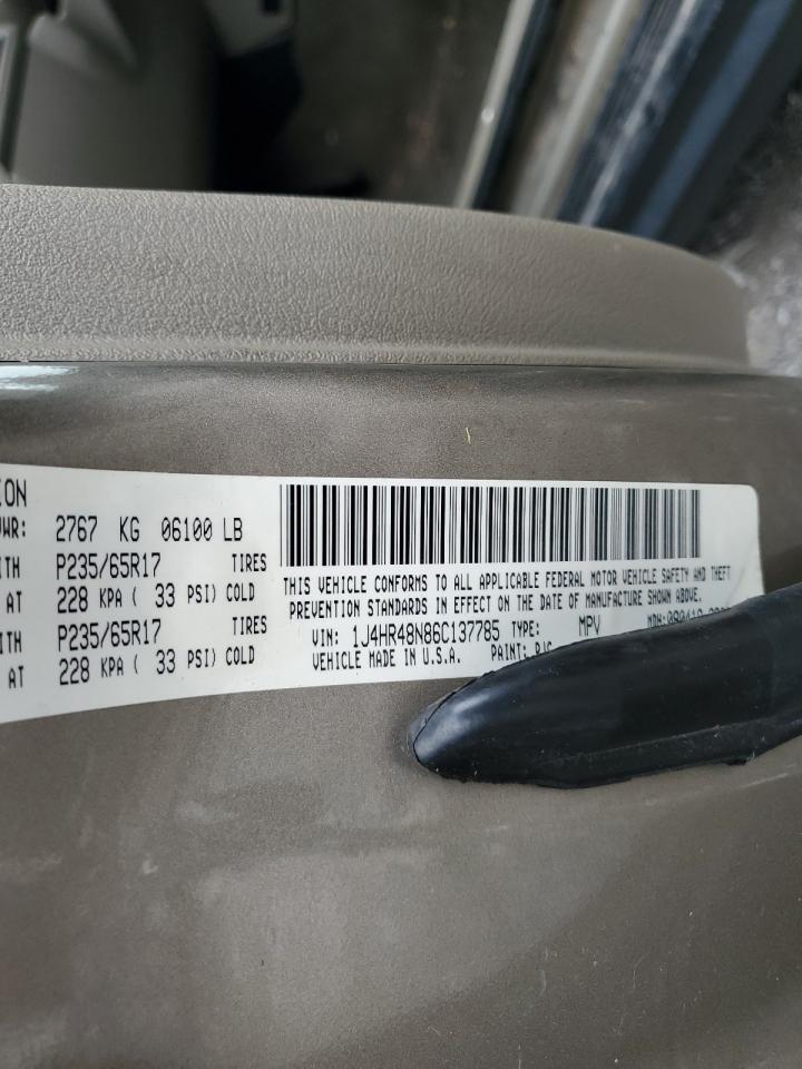 2006 Jeep Grand Cherokee Laredo VIN: 1J4HR48N86C137785 Lot: 61026584