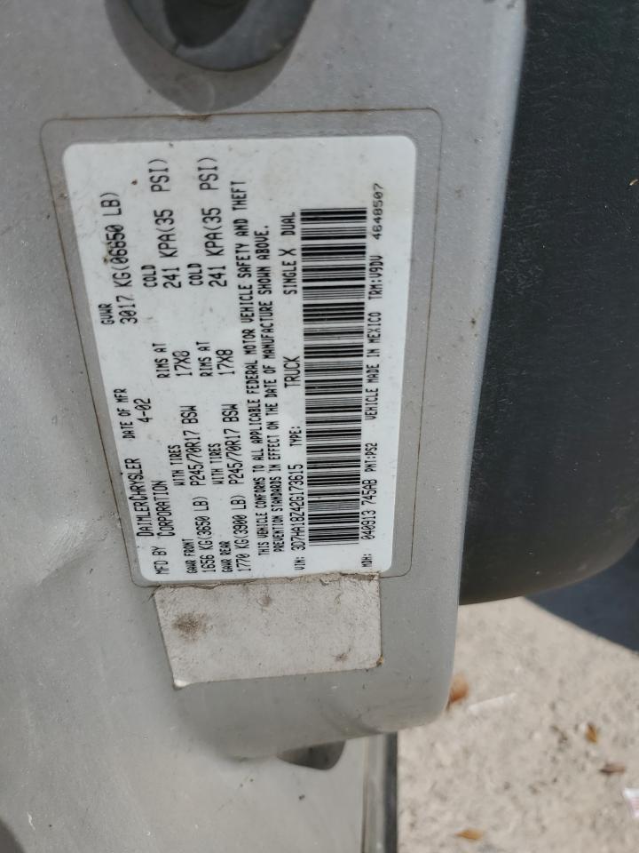 2002 Dodge Ram 1500 VIN: 3D7HA18Z42G173615 Lot: 57739034