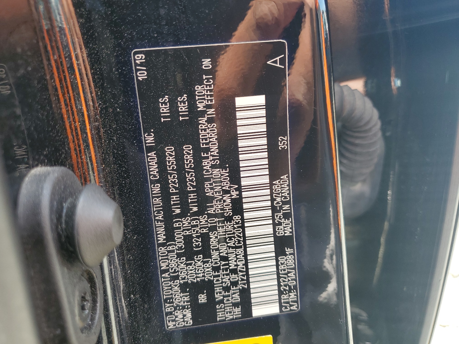 2T2YZMDA8LC220138 2020 Lexus Rx 350 F-Sport