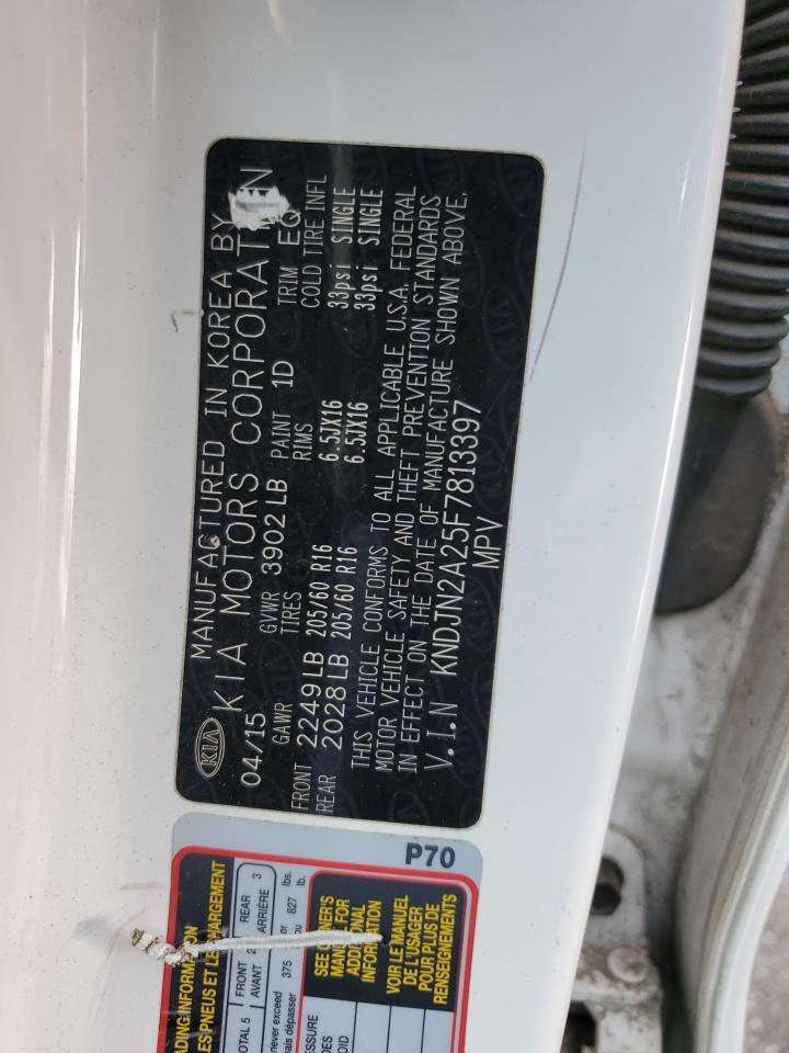 2015 Kia Soul VIN: KNDJN2A25F7813397 Lot: 50961944