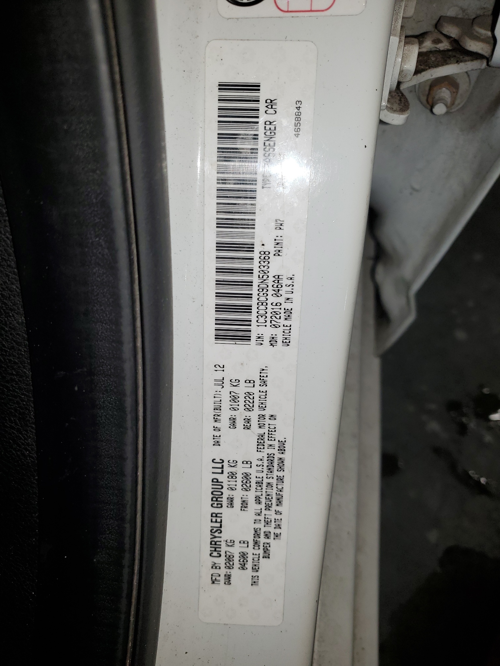 1C3CCBCG9DN503368 2013 Chrysler 200 Limited