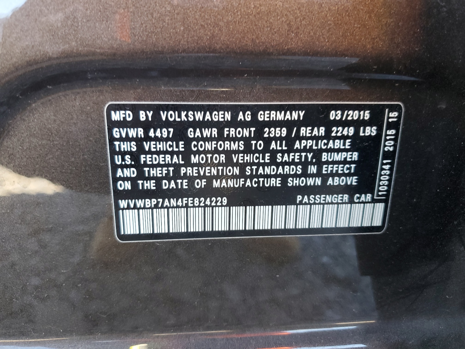 WVWBP7AN4FE824229 2015 Volkswagen Cc Sport